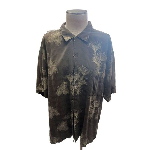 Luau aloha Hawaii finest silk extra large button down - Picture 1 of 3